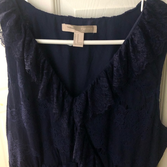 Forever 21 contemporary blue lace dress - Picture 3 of 4